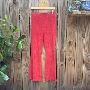 Women’s Aerie M/Long Red Flared Corduroy Pants